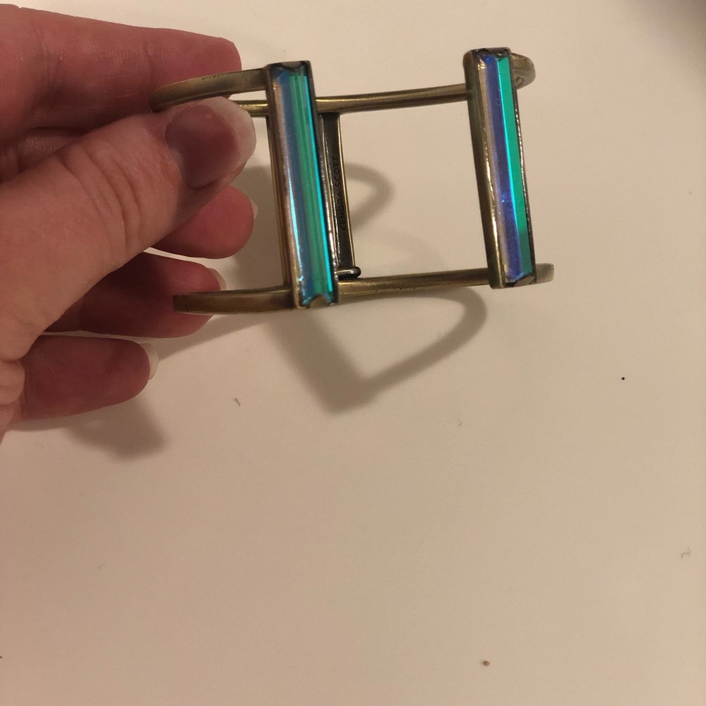 Kendra Scott Brass and dichroic cuff